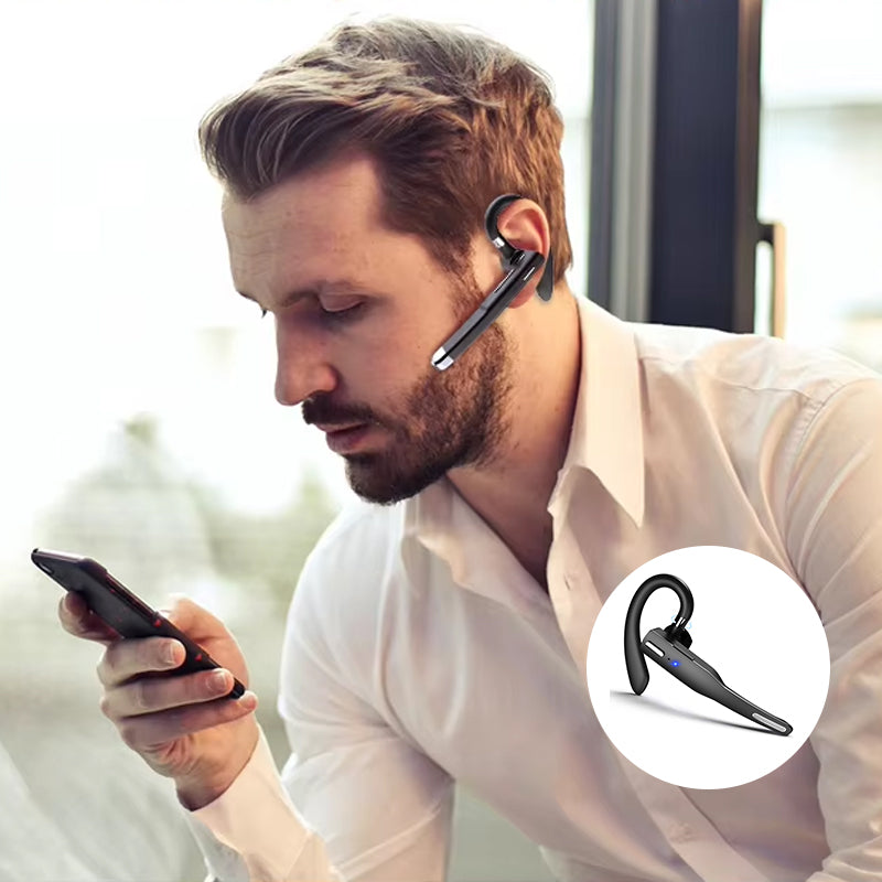 Wireless Bluetooth Headset with Noise Cancellation and HiFi Sound