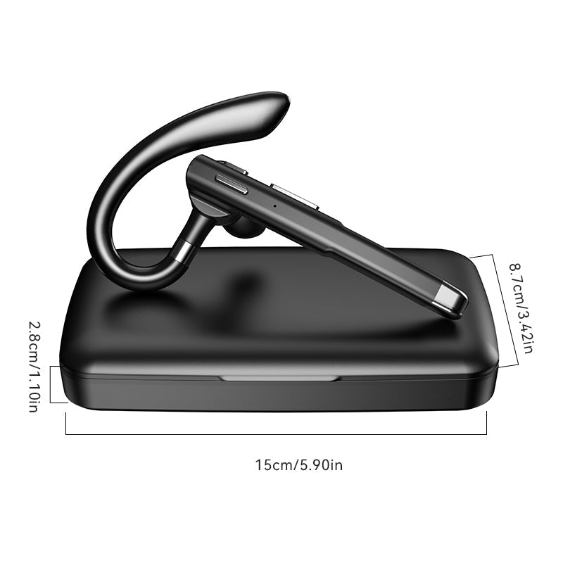 Wireless Bluetooth Headset with Noise Cancellation and HiFi Sound