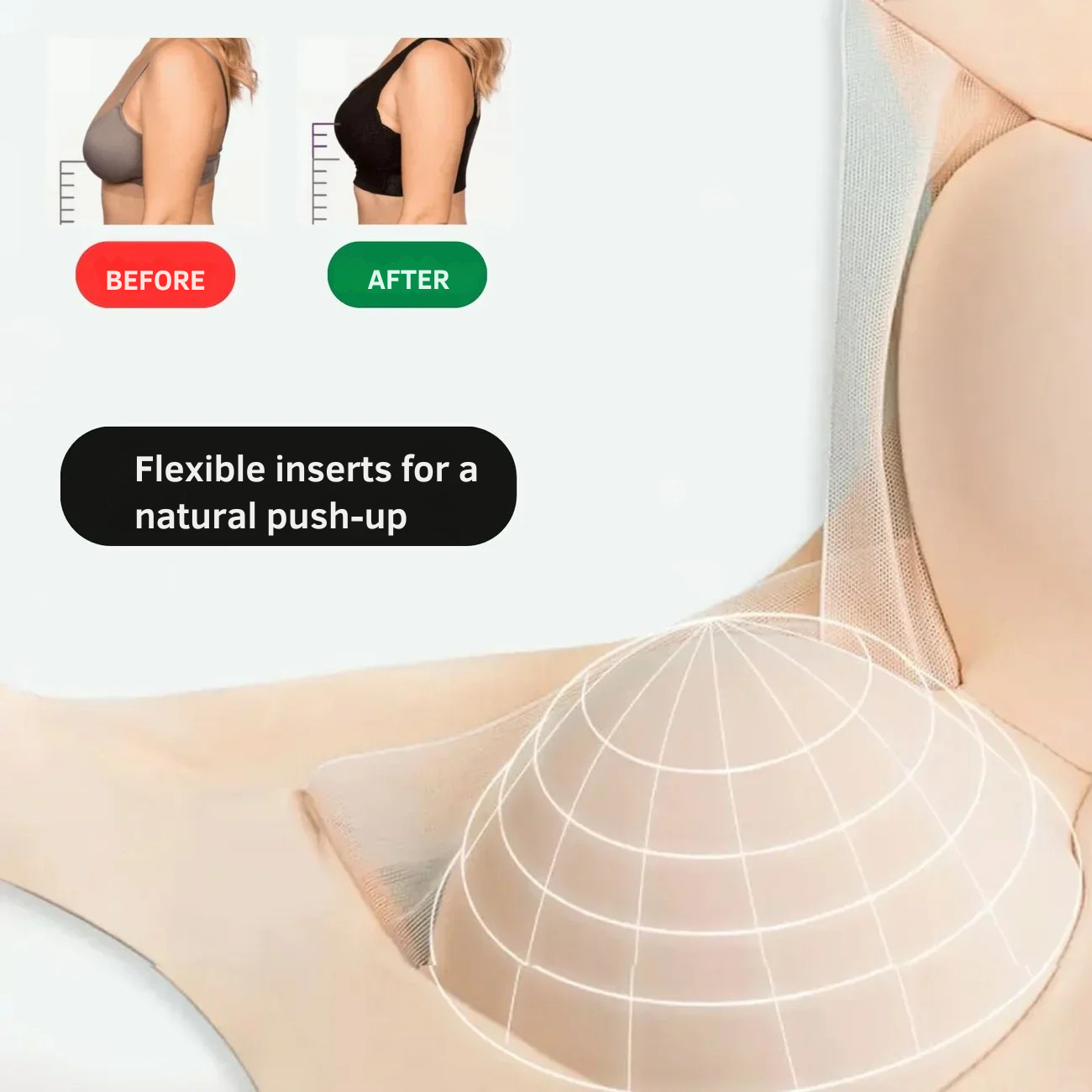 Wireless Bra | Seamless Comfort Bra | Gentle Push Up Support