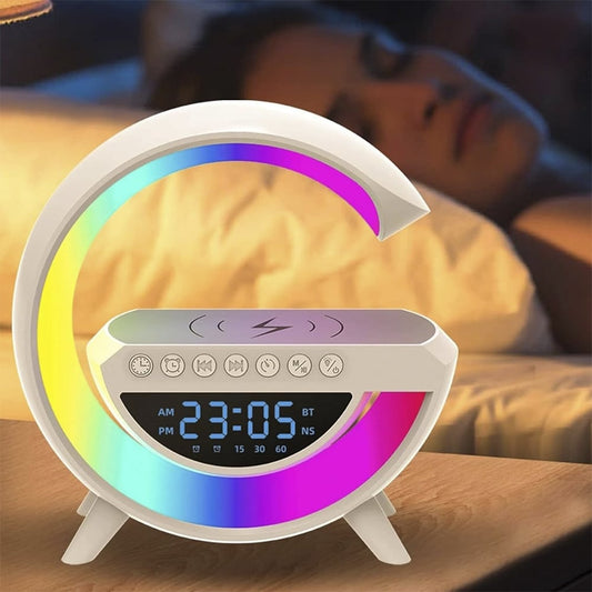 Wireless Charger with Bluetooth Speaker and RGB Lamp