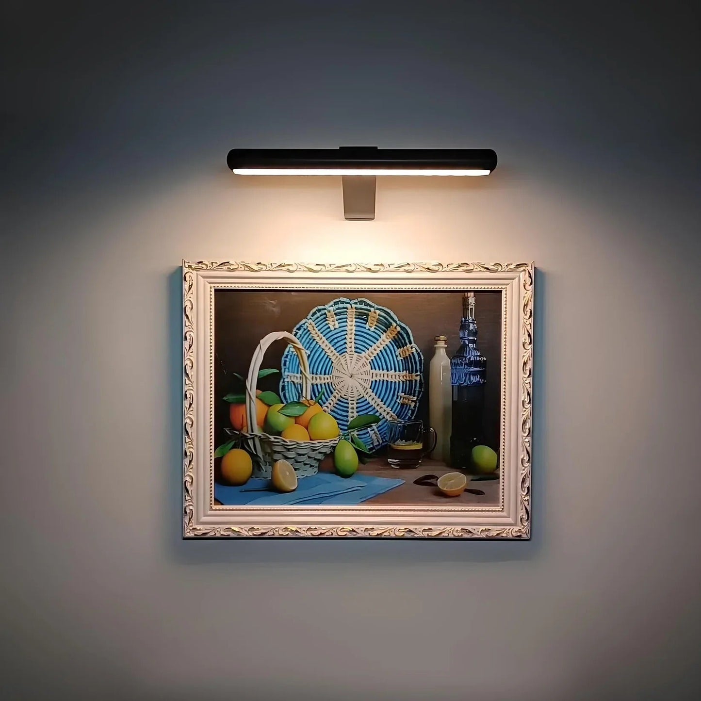 Wireless LED Picture Light – Rechargeable Wall Lamp with Remote & Adjustable Dimming