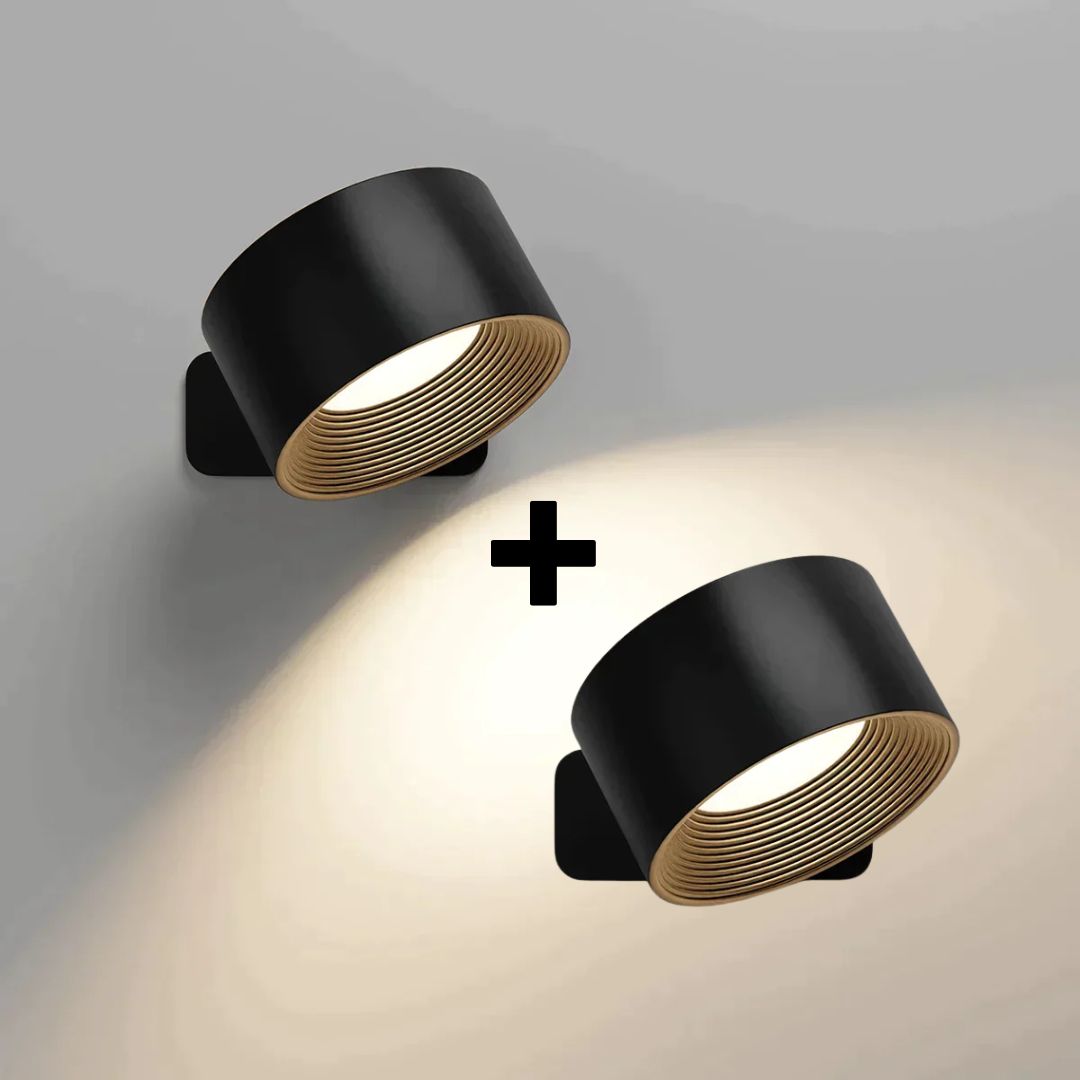 Wireless LED Wall Light with Touch Control & 360° Rotation
