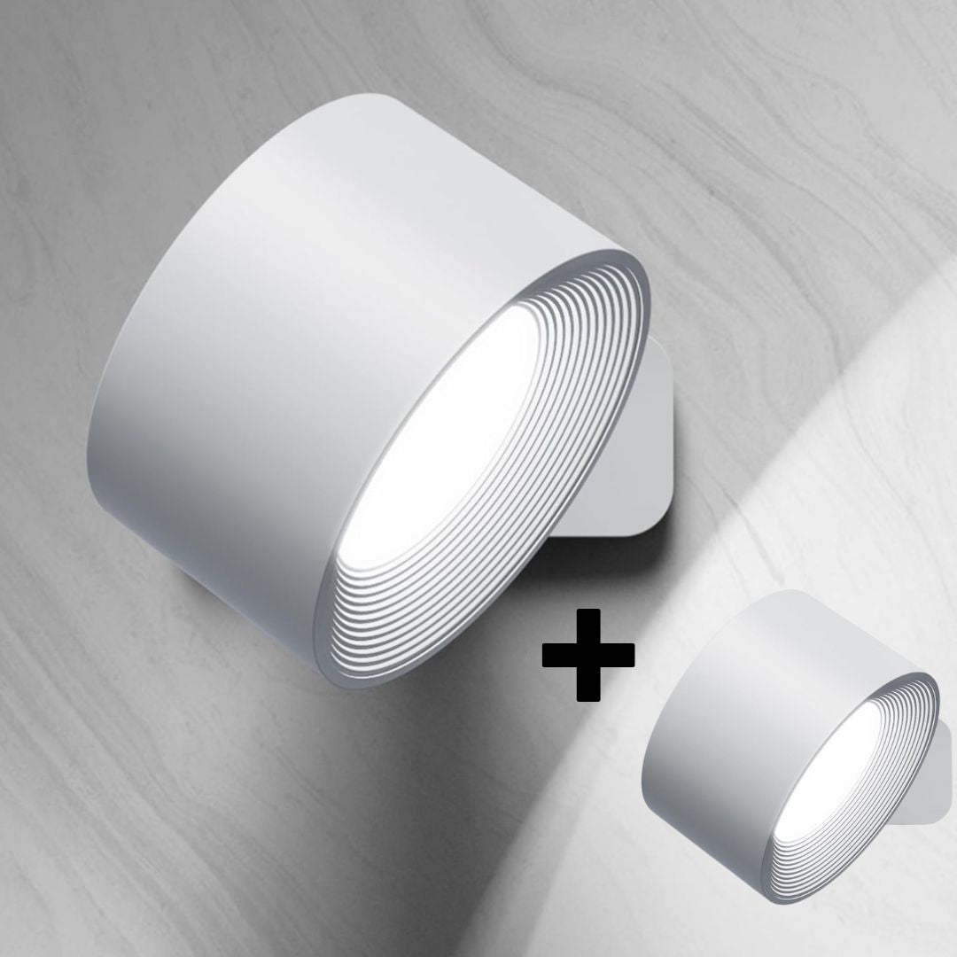 Wireless LED Wall Light with Touch Control & 360° Rotation