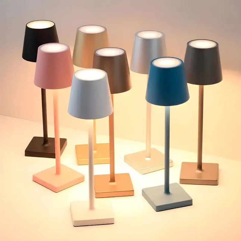 Wireless Rechargeable Table Lamp - Elegant LED for Indoor & Outdoor
