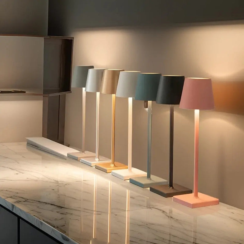 Wireless Rechargeable Table Lamp - Elegant LED for Indoor & Outdoor