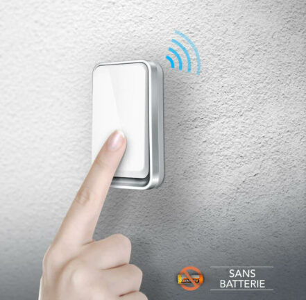 Wireless Waterproof Battery-Free Doorbell