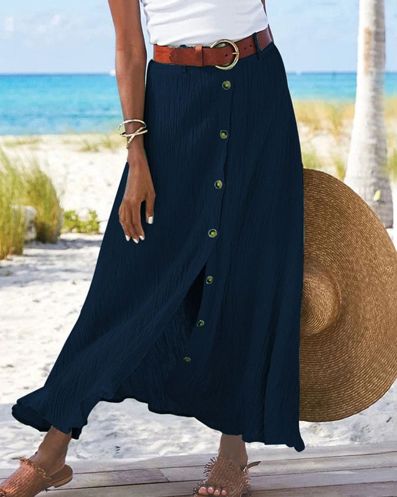Women Airy Midi Skirt for Summer Days