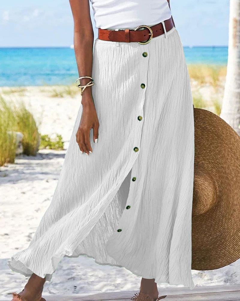 Women Airy Midi Skirt for Summer Days