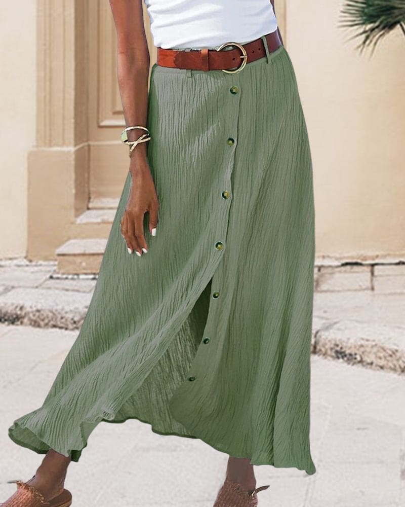 Women Airy Midi Skirt for Summer Days