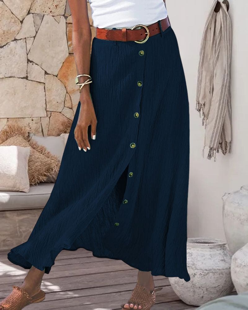 Women Airy Midi Skirt for Summer Days