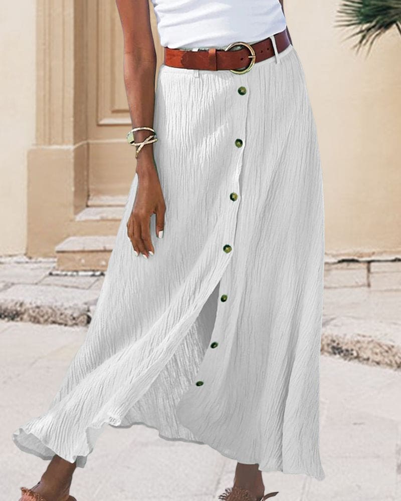 Women Airy Midi Skirt for Summer Days