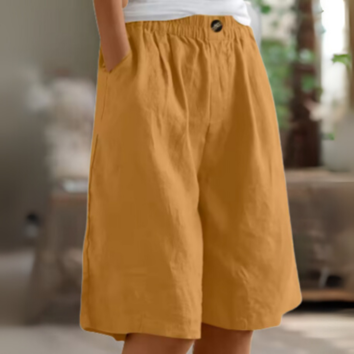 Women High Waist Wide Leg Shorts