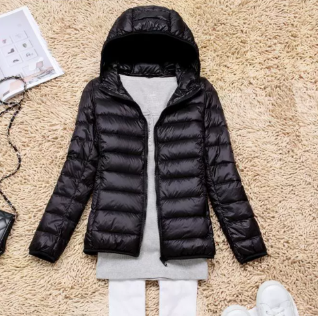 Women Lightweight Puffer Jacket with Hood