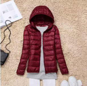 Women Lightweight Puffer Jacket with Hood