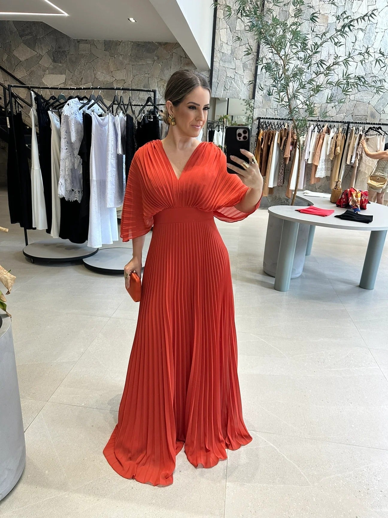 Women Pleated Maxi Dress for Party