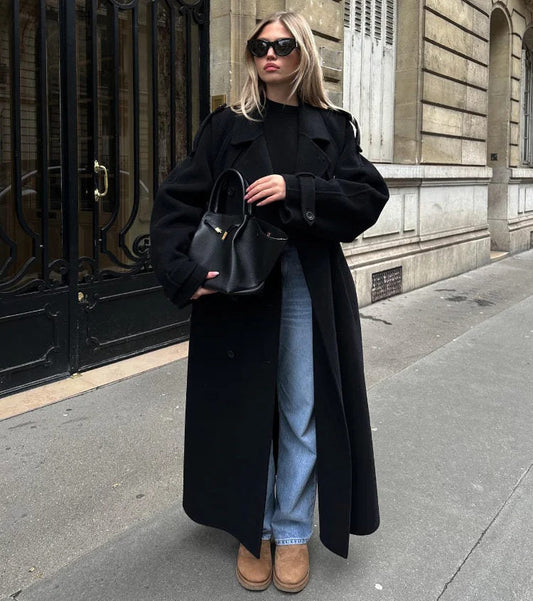 Women's Double-Breasted Trench Coat