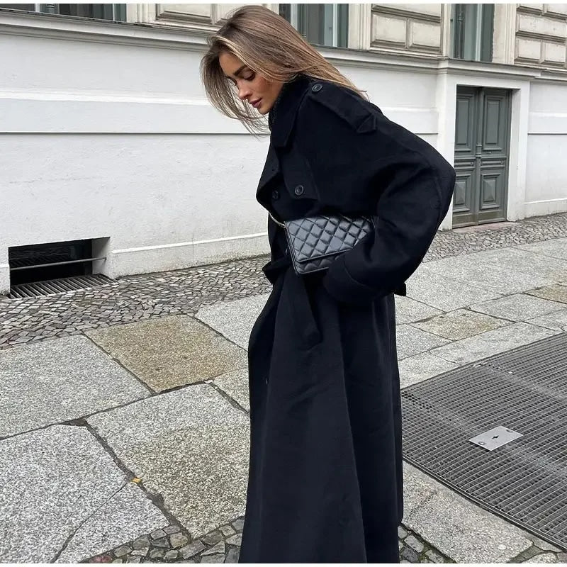 Women's Double-Breasted Trench Coat