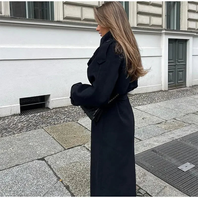 Women's Double-Breasted Trench Coat