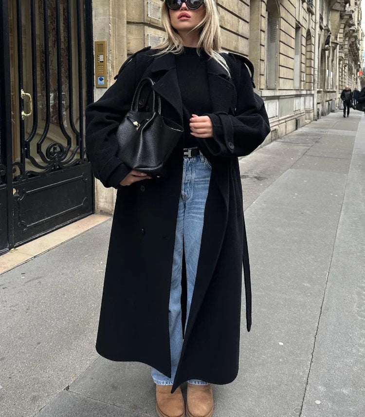Women's Double-Breasted Trench Coat