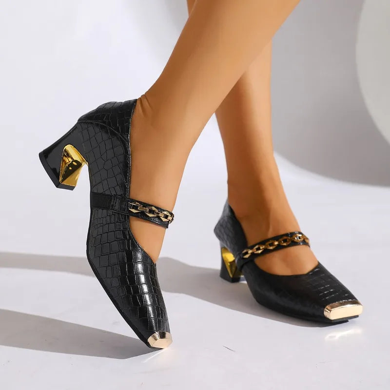 Women's Elegant Block Heel Sandals