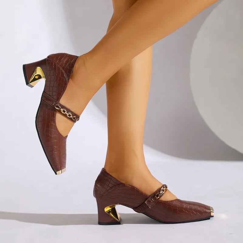Women's Elegant Block Heel Sandals