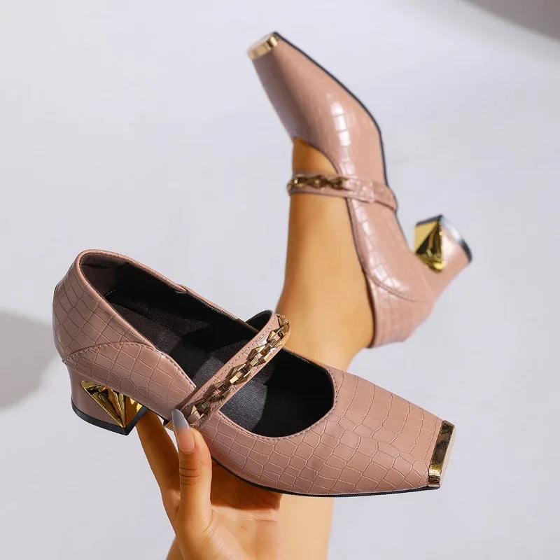Women's Elegant Block Heel Sandals