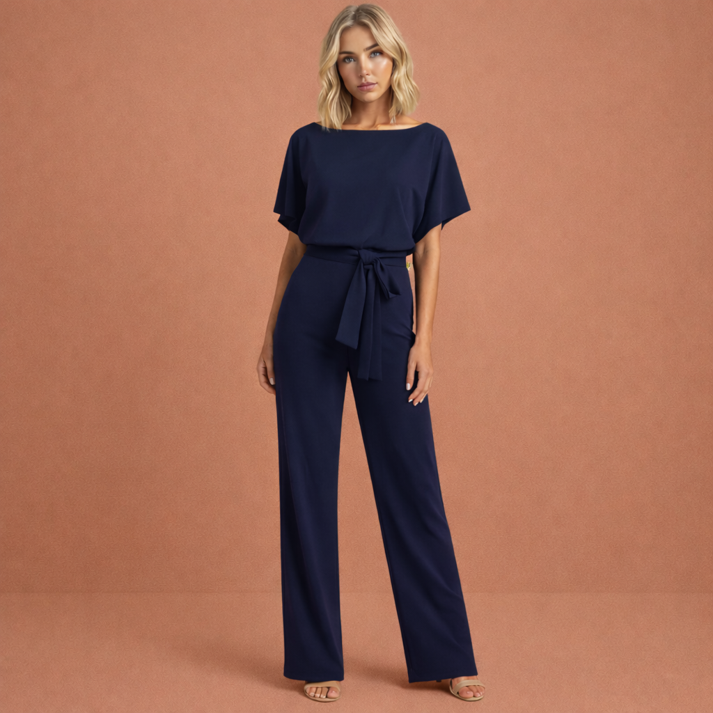 Women's Elegant Two-Piece Set with Belt for a Refined Look