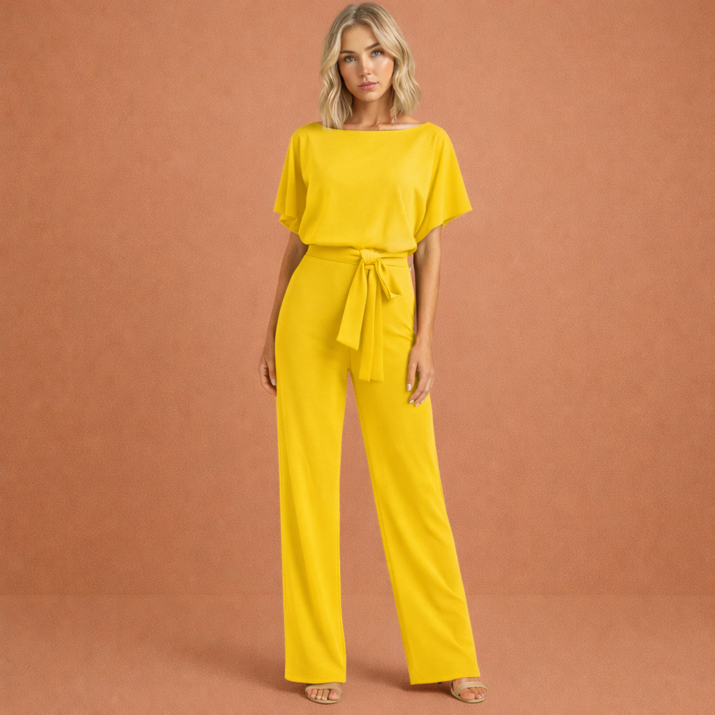 Women's Elegant Two-Piece Set with Belt for a Refined Look