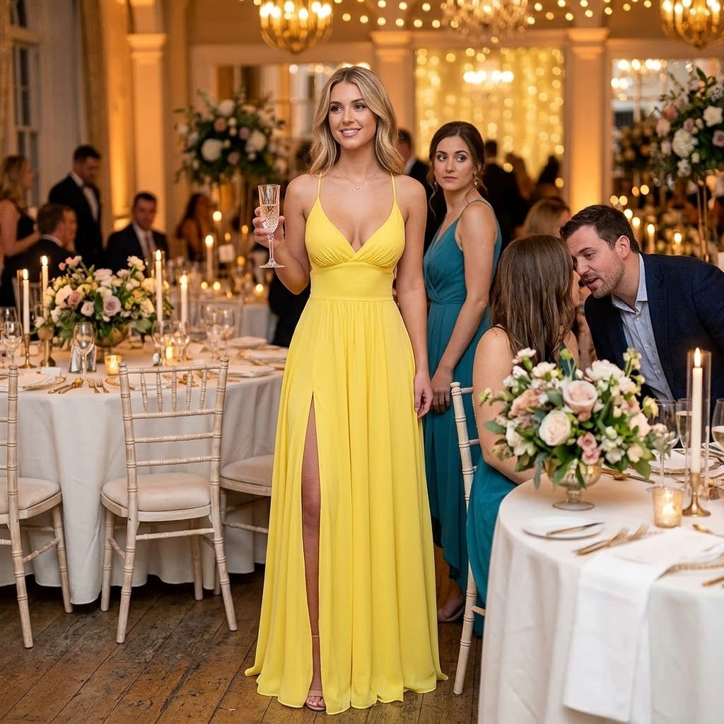 Women's Flowing V-Neck Maxi Dress