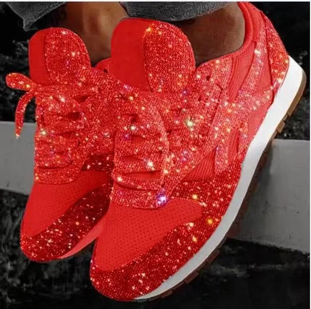 Women's Glittering Sneakers for Everyday and Party