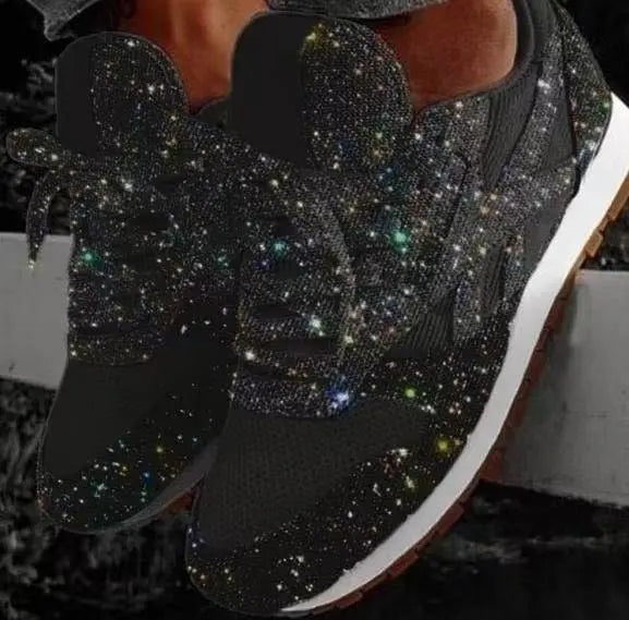 Women's Glittering Sneakers for Everyday and Party