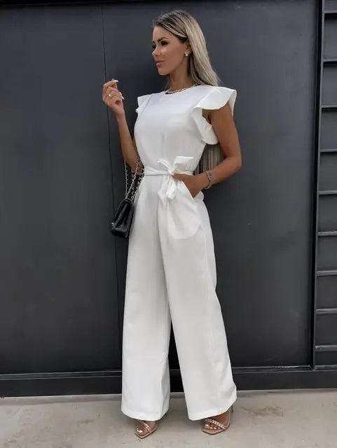 Women's Jumpsuit - Elegant & Comfortable Wide-Leg Jumpsuit