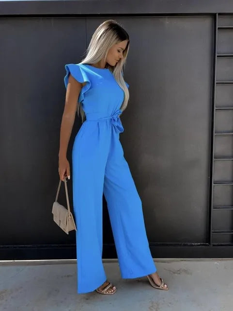 Women's Jumpsuit - Elegant & Comfortable Wide-Leg Jumpsuit