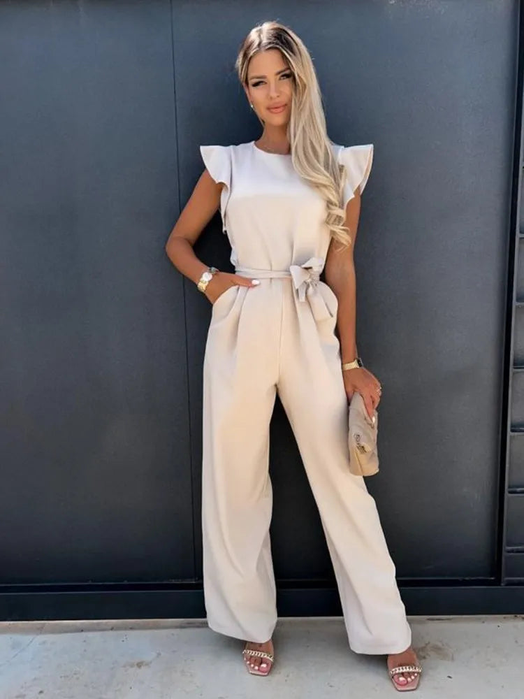 Women's Jumpsuit - Elegant & Comfortable Wide-Leg Jumpsuit