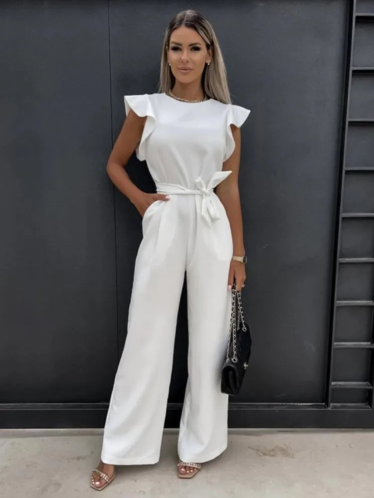 Women's Jumpsuit - Elegant & Comfortable Wide-Leg Jumpsuit