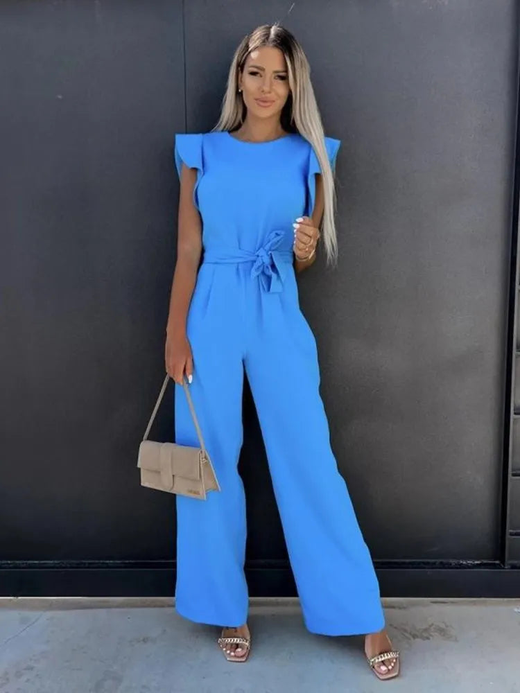 Women's Jumpsuit - Elegant & Comfortable Wide-Leg Jumpsuit