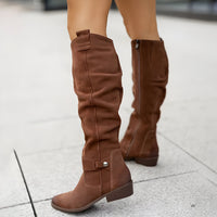 Women's Knee-High Boots with Non-Slip Sole