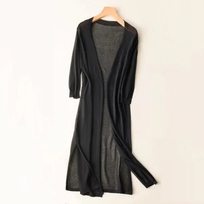 Women's Long Relaxed Cardigan