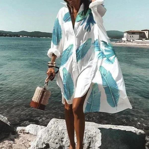 Women's Long Sleeve Beach Cover-Up Top