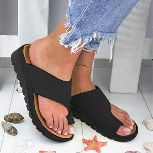 Women's Orthopedic Sandals with Hallux Corrector – Comfortable, Anatomical, Adjustable Straps, Breathable Materials