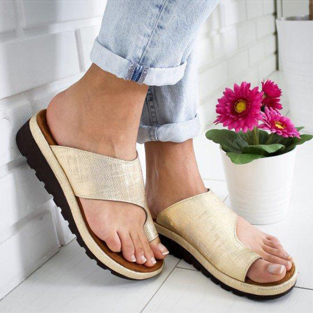 Women's Orthopedic Sandals with Hallux Corrector – Comfortable, Anatomical, Adjustable Straps, Breathable Materials