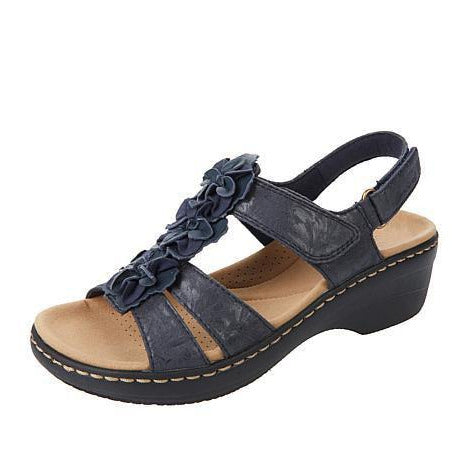 Women's Orthopedic Wedge Sandals Bordeaux – Comfort and Elegance