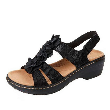 Women's Orthopedic Wedge Sandals Bordeaux – Comfort and Elegance