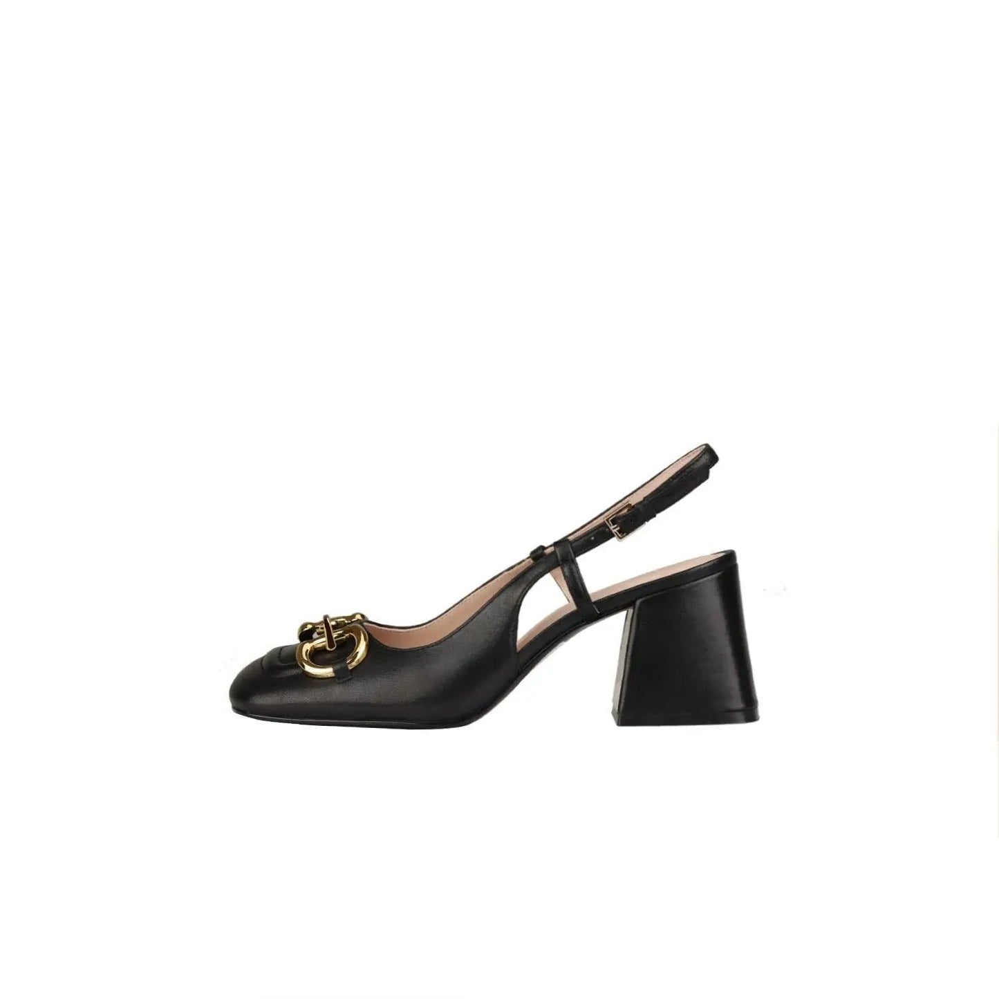 Women's Retro Shoes with High Heels and Buckle - Timeless Elegance and Style