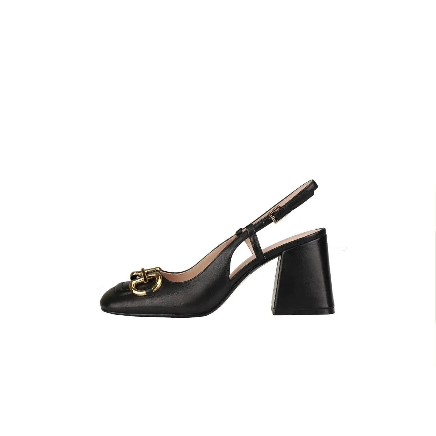 Women's Retro Shoes with High Heels and Buckle - Timeless Elegance and Style