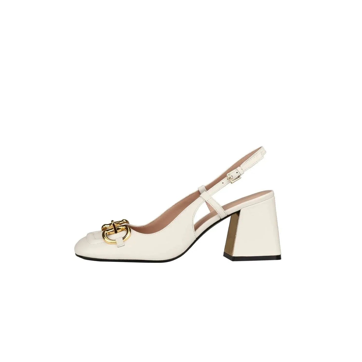 Women's Retro Shoes with High Heels and Buckle - Timeless Elegance and Style