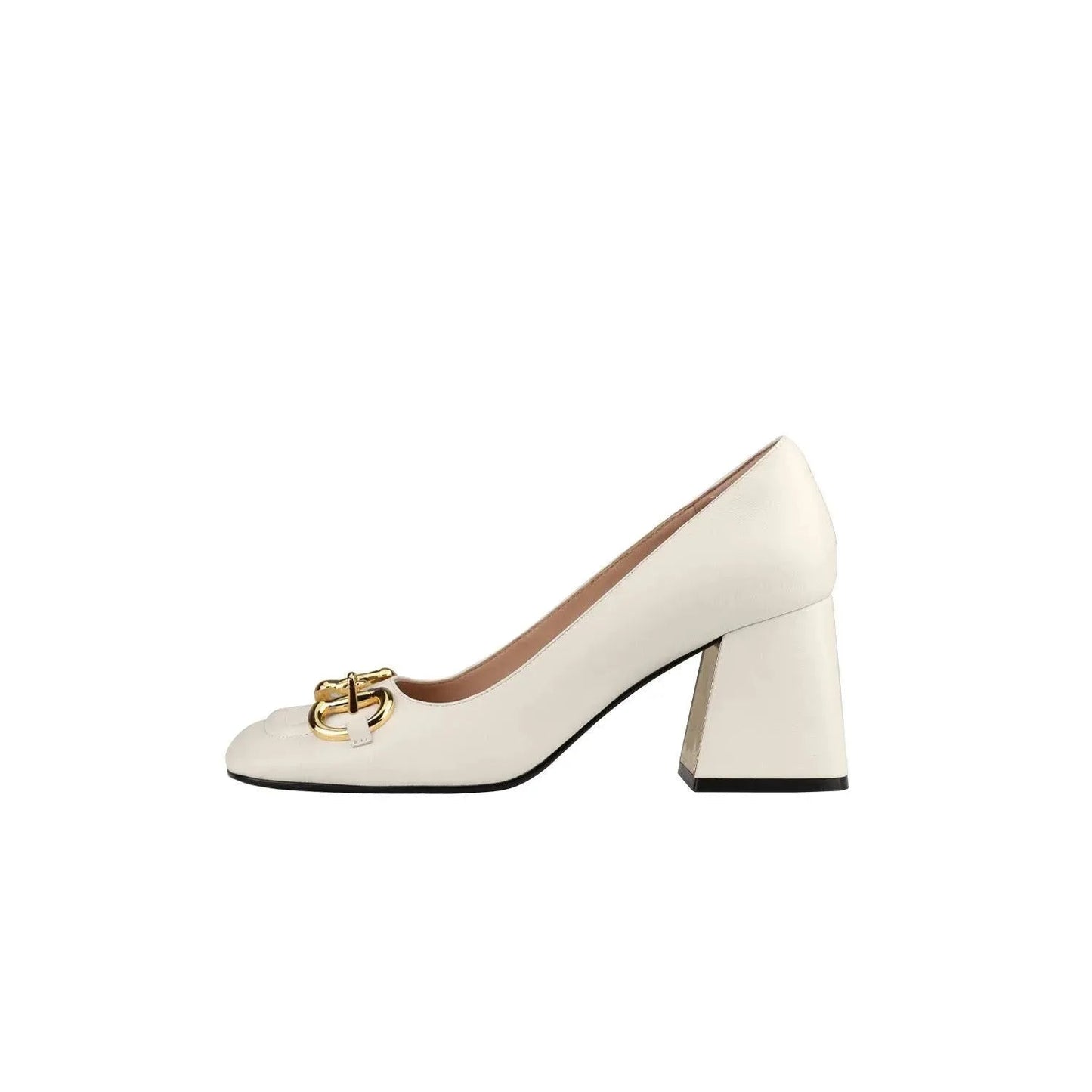 Women's Retro Shoes with High Heels and Buckle - Timeless Elegance and Style