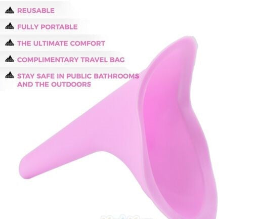 Women's Reusable Silicone Urinal Funnel for Outdoor Use