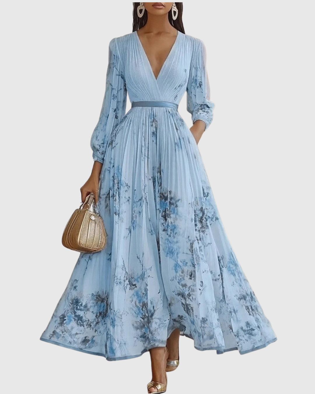 Women's Sleeveless A-Line Midi Dress