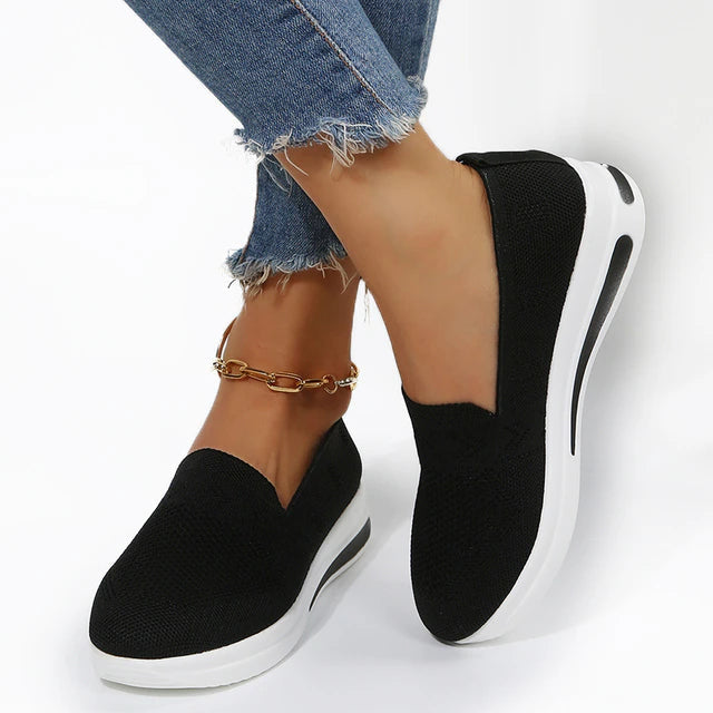 Women's Sneakers Wide Toe Breathable